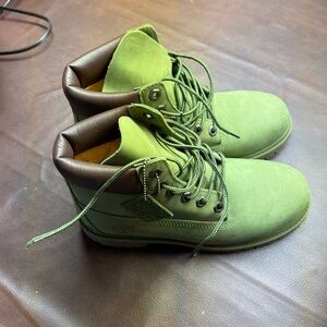 Timberland Green Boots- New In Box